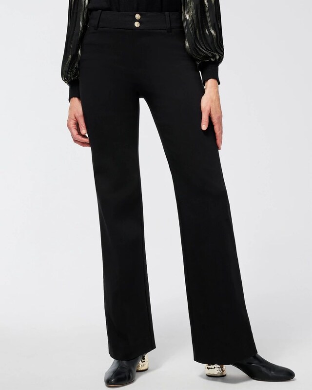 Trapunto Wide Leg Pants